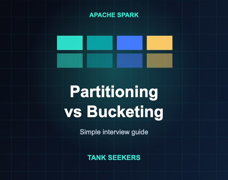 Partitioning vs bucketing in Spark interview guide