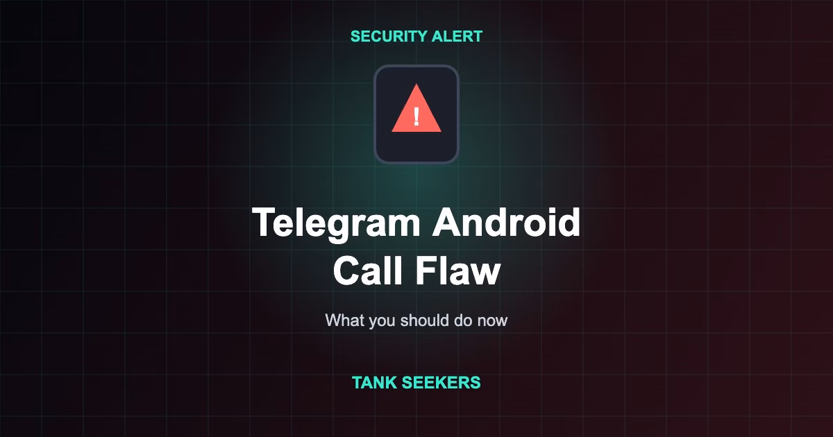 Telegram Android flaw security alert