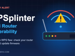 WPSplinter Wi-Fi router vulnerability warning graphic